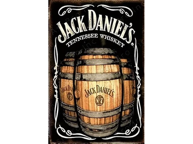 Metalen retrolook sierbord - afbeelding 1 van  1