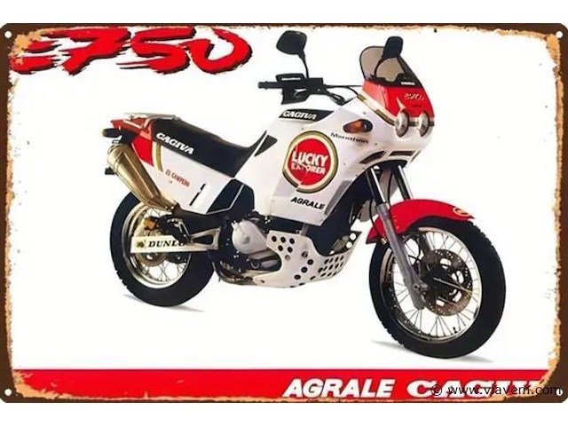 Metalen retrolook sierbord - afbeelding 1 van  1