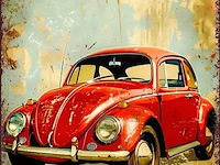 Metalen retrolook sierbord - afbeelding 1 van  1