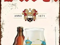 Metalen retrolook sierbord - afbeelding 1 van  1