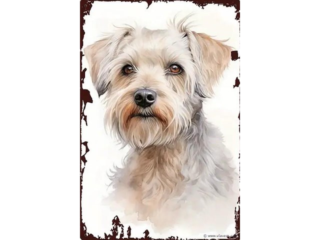 Metalen retrolook sierbord - afbeelding 1 van  1