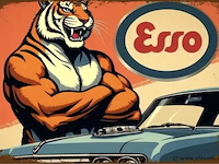 Metalen retrolook sierbord - afbeelding 1 van  1