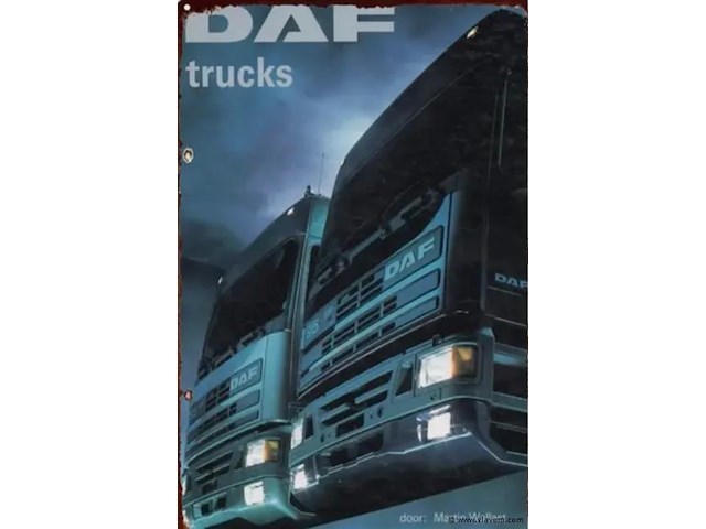 Metalen retrolook sierbord - afbeelding 1 van  1