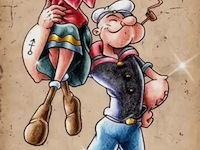 Metalen retrolook sierbord - afbeelding 1 van  1