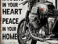 Metalen retrolook sierbord - afbeelding 1 van  1