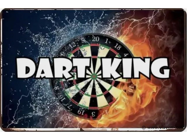 Metalen retrolook sierbord - afbeelding 1 van  1