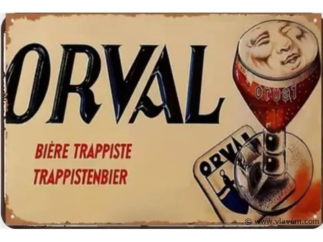 Metalen retrolook sierbord - afbeelding 1 van  1