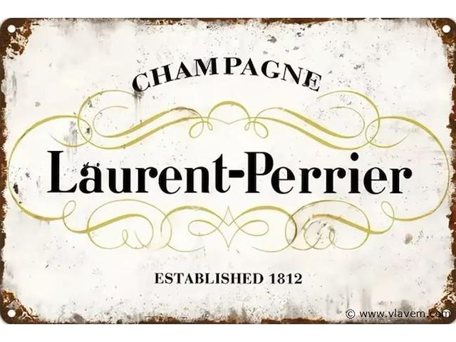 Metalen retrolook sierbord - afbeelding 1 van  1