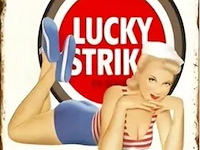 Metalen retrolook sierbord - afbeelding 1 van  1