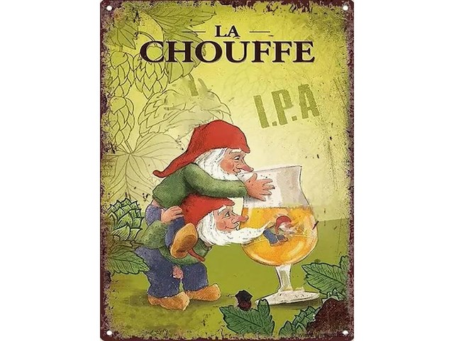 Metalen retrolook sierbord - afbeelding 1 van  1