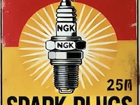 Metalen retrolook sierbord - afbeelding 1 van  1