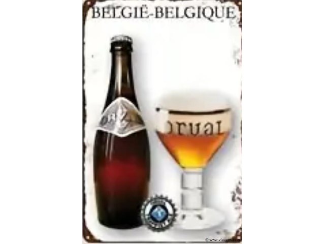 Metalen retrolook sierbord - afbeelding 1 van  1