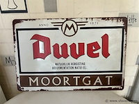 Metalen retrolook sierbord - afbeelding 1 van  1