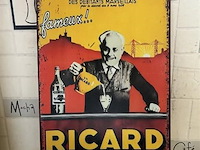 Metalen retrolook sierbord - afbeelding 1 van  1