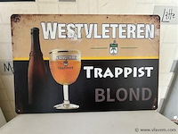 Metalen retrolook sierbord - afbeelding 1 van  1