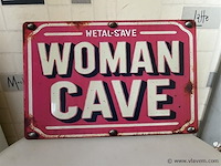 Metalen retrolook sierbord - afbeelding 1 van  1