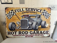 Metalen retrolook sierbord - afbeelding 1 van  1