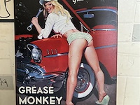 Metalen retrolook sierbord - afbeelding 1 van  1