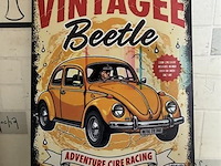 Metalen retrolook sierbord - afbeelding 1 van  1