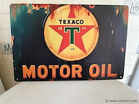 Metalen retrolook sierbord - afbeelding 1 van  1