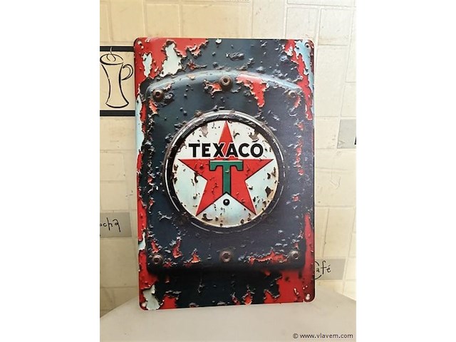 Metalen retrolook sierbord - afbeelding 1 van  1