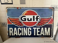 Metalen retrolook sierbord - afbeelding 1 van  1