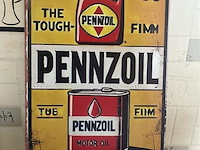 Metalen retrolook sierbord - afbeelding 1 van  1