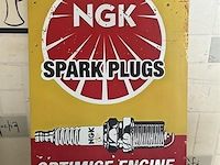 Metalen retrolook sierbord - afbeelding 1 van  1