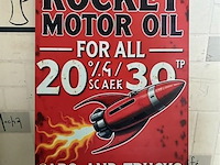 Metalen retrolook sierbord - afbeelding 1 van  1