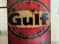 Metalen retrolook sierbord - afbeelding 1 van  1