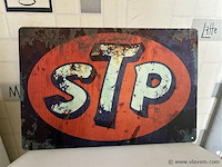 Metalen retrolook sierbord - afbeelding 1 van  1