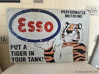 Metalen retrolook sierbord - afbeelding 1 van  1