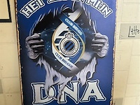 Metalen retrolook sierbord - afbeelding 1 van  1