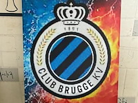 Metalen retrolook sierbord - afbeelding 1 van  1