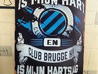 Metalen retrolook sierbord - afbeelding 1 van  1