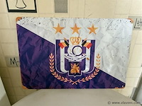 Metalen retrolook sierbord - afbeelding 1 van  1