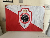 Metalen retrolook sierbord - afbeelding 1 van  1