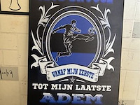 Metalen retrolook sierbord - afbeelding 1 van  1