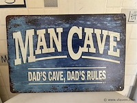 Metalen retrolook sierbord - afbeelding 1 van  1