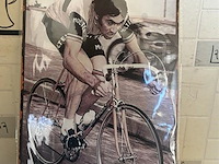 Metalen retrolook sierbord - afbeelding 1 van  1