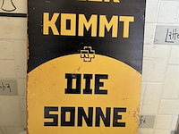 Metalen retrolook sierbord - afbeelding 1 van  1