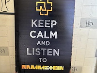 Metalen retrolook sierbord - afbeelding 1 van  1