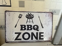 Metalen retrolook sierbord - afbeelding 1 van  1