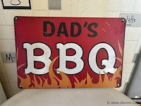 Metalen retrolook sierbord - afbeelding 1 van  1