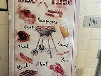 Metalen retrolook sierbord - afbeelding 1 van  1