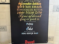 Metalen retrolook sierbord - afbeelding 1 van  1