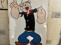 Metalen retrolook sierbord - afbeelding 1 van  1