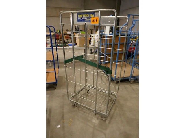 Metalen rolcontainer 3-heks - afbeelding 1 van  3
