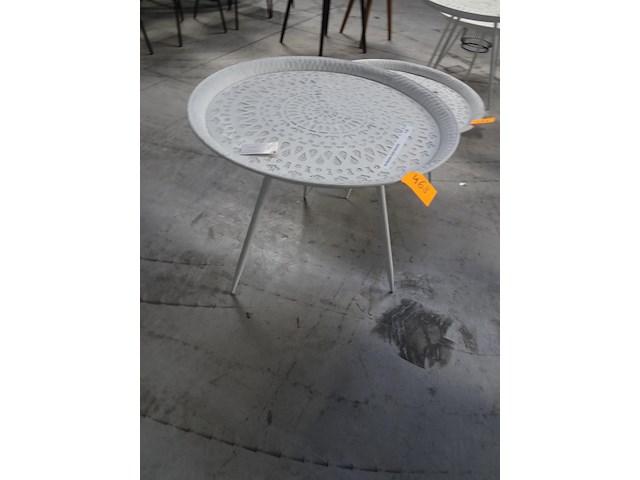 Metalen ronde bijzettafel - afbeelding 1 van  2