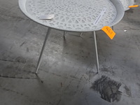 Metalen ronde bijzettafel - afbeelding 1 van  2